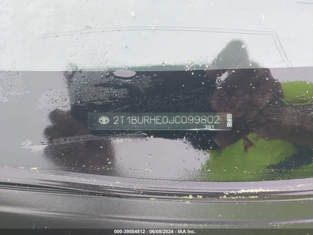 Toyota COROLLA SE 2018 2T1BURHE0JC099802 Image 9