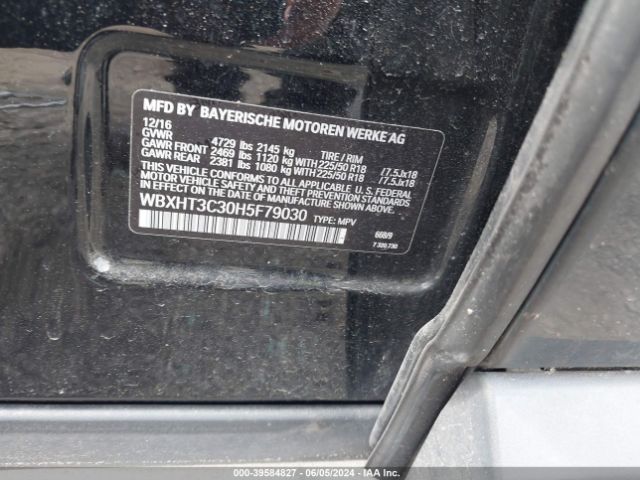WBXHT3C30H5F79030 BMW X1 Xdrive28i