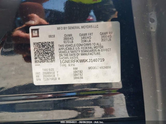 Chevrolet Traverse Ls 2019 1GNERFKW6KJ140719 Image 9