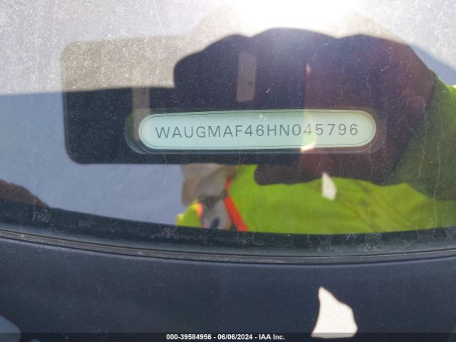 WAUGMAF46HN045796 Audi A4 2.0t Ultra Premium