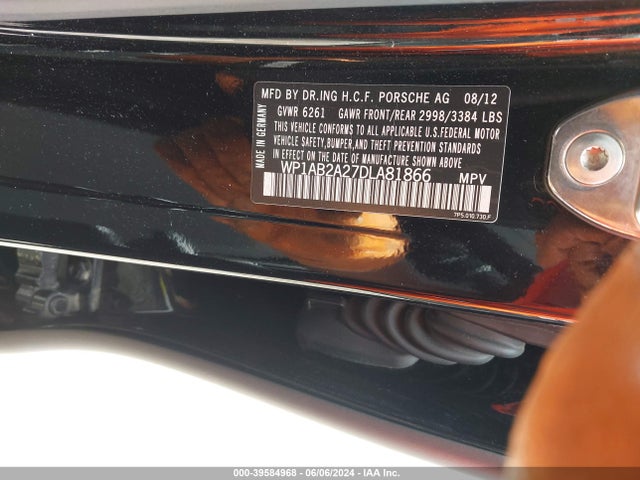 2013 PORSCHE CAYENNE WP1AB2A27DLA81866 Photo 8