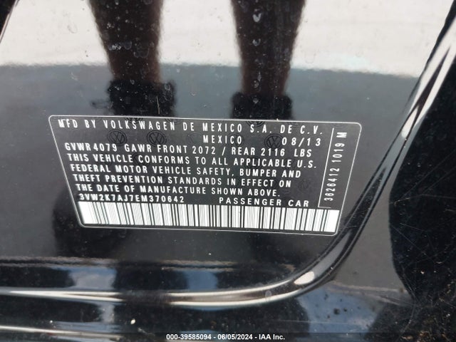 3VW2K7AJ7EM370642 Volkswagen Jetta 2.0l S