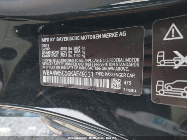 WBA4W5C56KAE49331 BMW 430i Xdrive