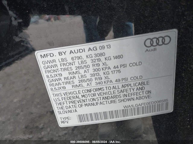 WA1LGAFE0ED006585 Audi Q7 3.0t Premium