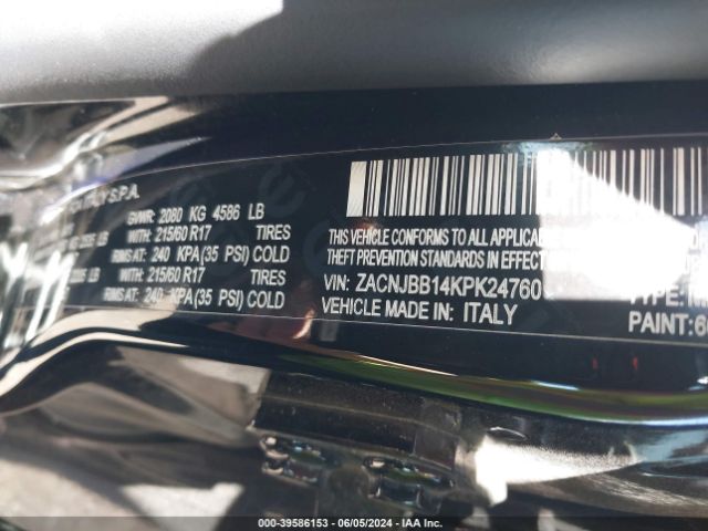 ZACNJBB14KPK24760 Jeep Renegade Latitude 4x4
