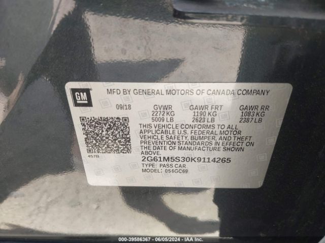 2G61M5S30K9114265 Cadillac XTS LUXURY