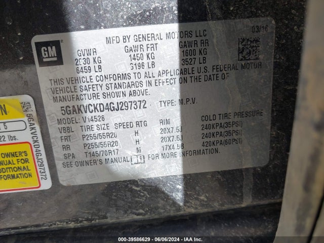 5GAKVCKD4GJ297372 Buick Enclave Premium
