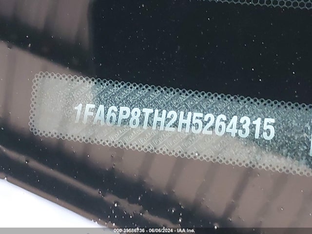 Ford Mustang Ecoboost 2017 1FA6P8TH2H5264315 Image 9