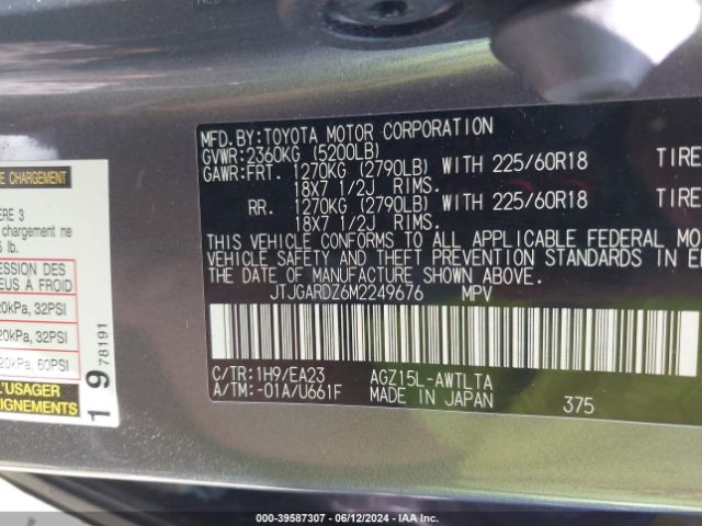 JTJGARDZ6M2249676 Lexus NX 300
