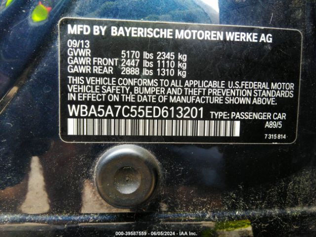 WBA5A7C55ED613201 BMW 528i Xdrive