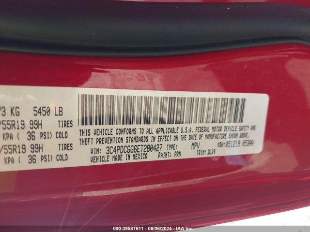 3C4PDCGG6ET280427 Dodge Journey Crossroad
