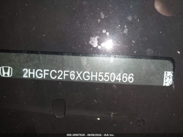 2HGFC2F6XGH550466 Honda Civic Lx