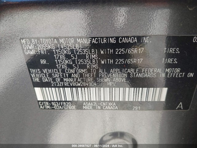 Toyota RAV4 LE 2016 2T3ZFREV8GW284904 Image 9