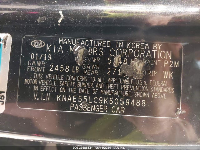KIA Stinger Gt2 2019 KNAE55LC9K6059488 Image 9