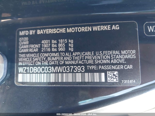 Toyota Gr Supra A91 Edition 2021 WZ1DB0C03MW037393 Image 9