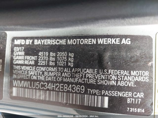 WMWLU5C34H2E84369 Mini Clubman Cooper S