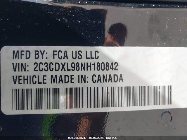 Dodge Charger Srt Jailbreak 2022 2C3CDXL98NH180842 Image 9