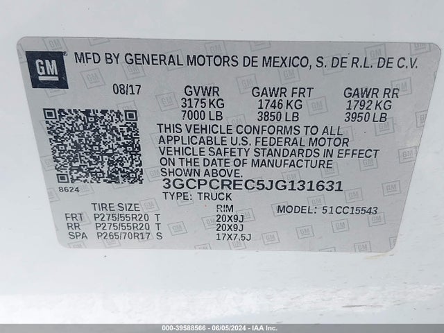 Chevrolet Silverado 1500 1lt 2018 3GCPCREC5JG131631 Image 9