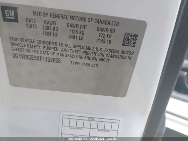 2G1WB5E3XF1152863 Chevrolet Impala Limited Lt