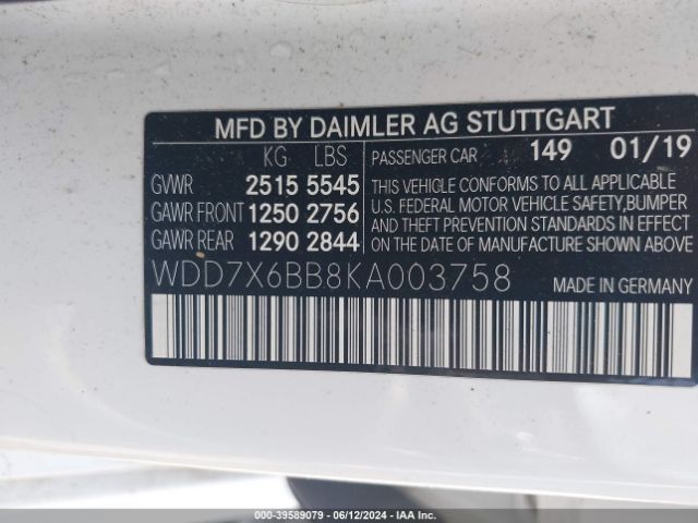 2019 MERCEDES-BENZ AMG GT 53 4-DOOR COUPE WDD7X6BB8KA003758 Photo 8