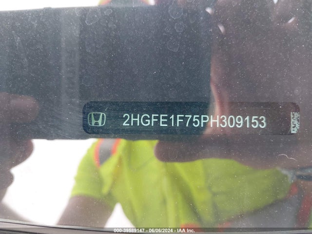 Honda Civic Ex /ex W/o Bsi 2023 2HGFE1F75PH309153 Image 9