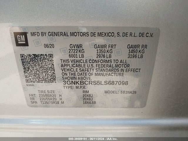 Chevrolet Blazer Fwd 2lt 2020 3GNKBCRS5LS687098 Image 9