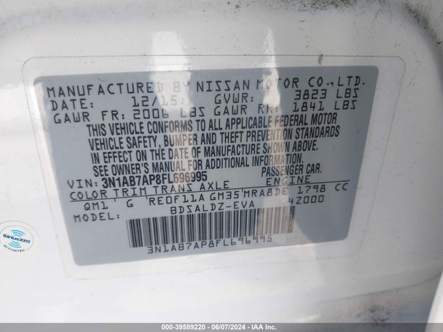 Nissan SENTRA SV 2015 3N1AB7AP8FL696995 Image 9