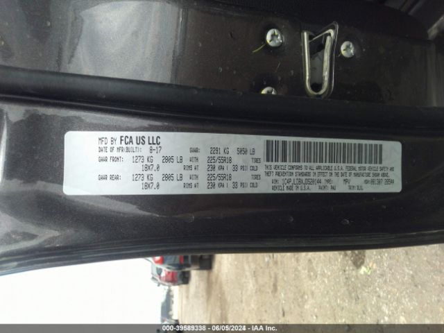 1C4PJLDBXJD520144 Jeep Cherokee Limited Fwd