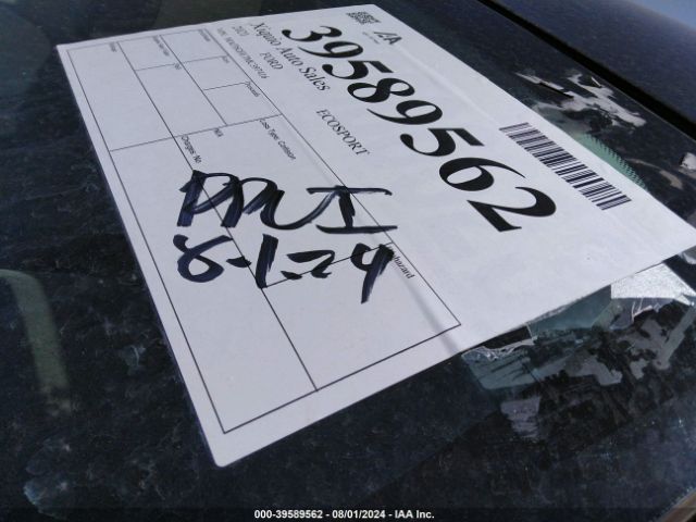 MAJ3S2FE7MC397416 Ford ECOSPORT S