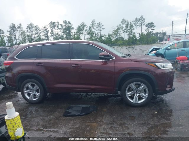 5TDYZRFH5KS342280 Toyota Highlander Limited