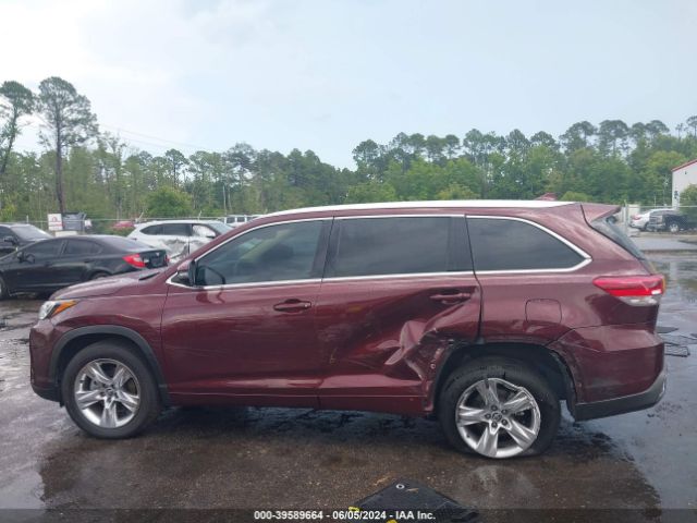 5TDYZRFH5KS342280 Toyota Highlander Limited