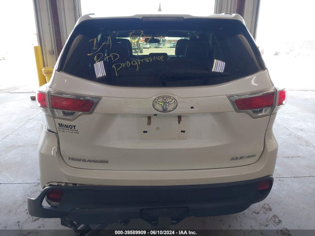 Toyota Highlander Xle V6 2016 5TDJKRFH9GS303950 Image 16