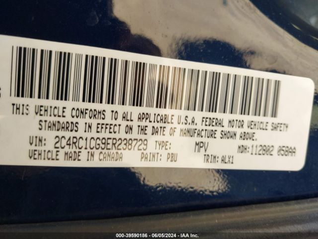 2C4RC1CG9ER238729 Chrysler Town & Country Touring-l