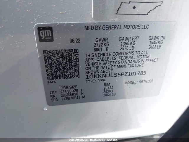 GMC Acadia Awd Slt 2023 1GKKNULS5PZ101785 Image 9
