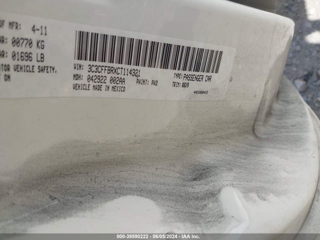 2012 FIAT 500 3C3CFFBRXCT114321 Photo 8