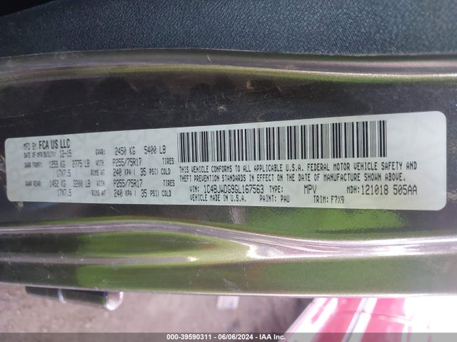 1C4BJWDG9GL167563 Jeep Wrangler Unlimited Freedom