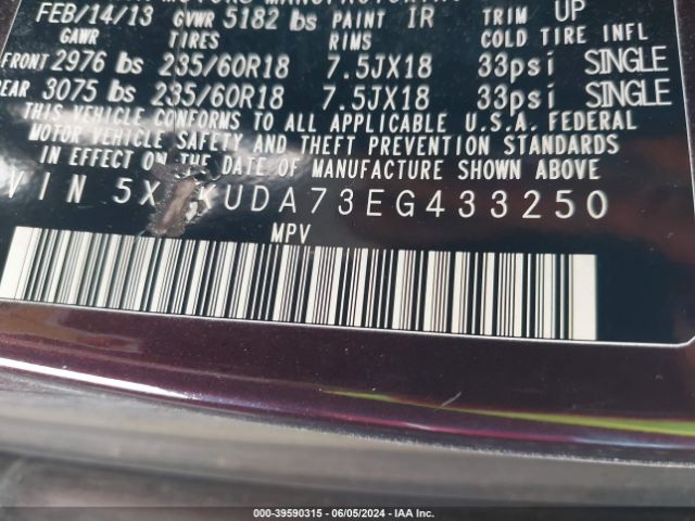 5XYKUDA73EG433250 KIA Sorento Ex V6