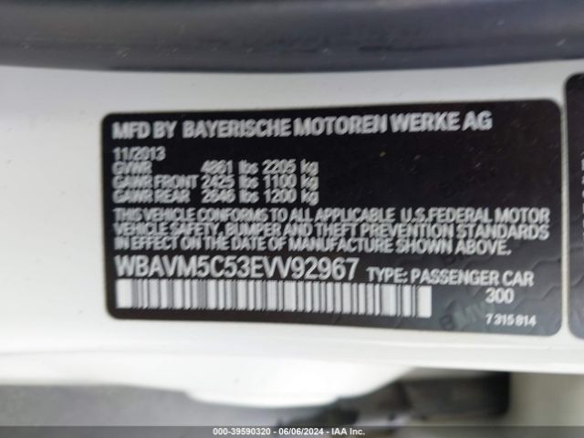 WBAVM5C53EVV92967 BMW X1 Xdrive35i