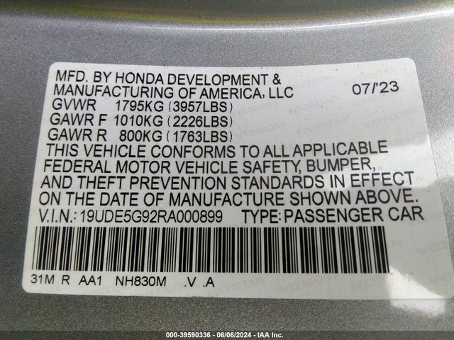 Acura Integra Type S 2024 19UDE5G92RA000899 Image 9