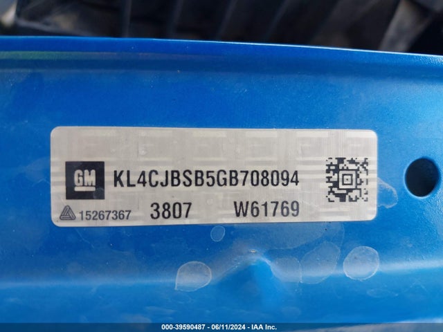 KL4CJBSB5GB708094 Buick Encore Convenience