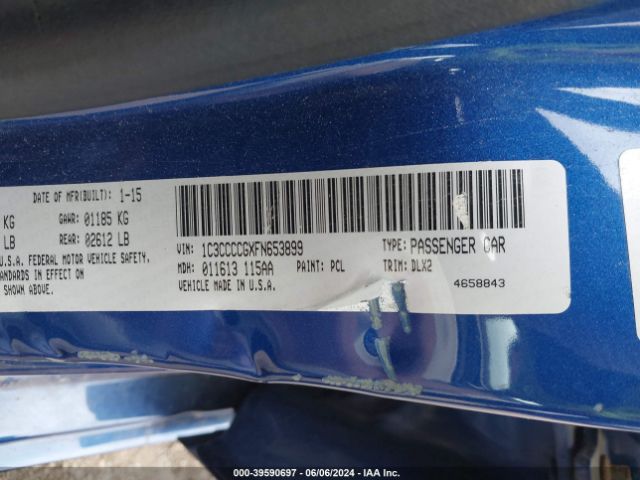 1C3CCCCGXFN653899 Chrysler 200 C
