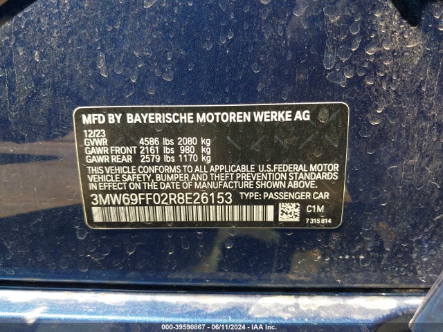 3MW69FF02R8E26153 BMW 3 Series 330i