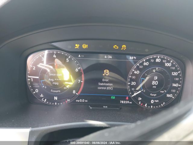 1V2NR2CA6JC592112 Volkswagen Atlas 3.6l V6 Sel Premium
