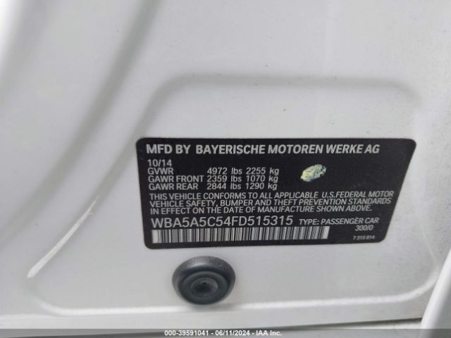 WBA5A5C54FD515315 BMW 528I