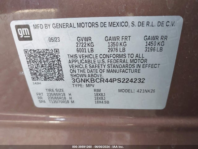 Chevrolet Blazer Fwd 2lt 2023 3GNKBCR44PS224232 Image 9