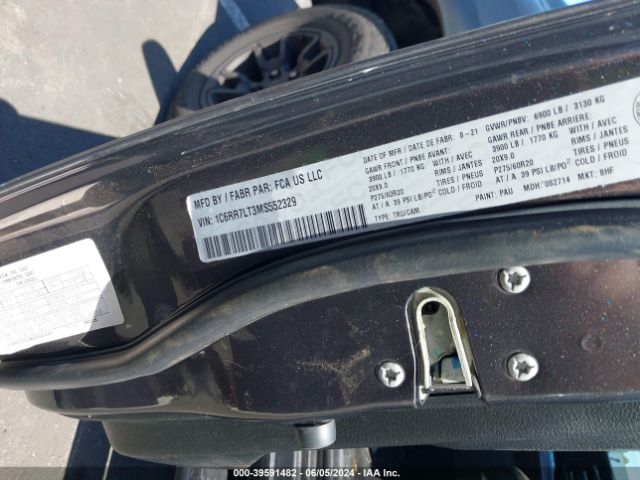 1C6RR7LT3MS552329 RAM 1500 Classic Slt