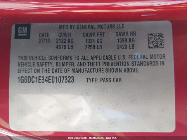 1G6DC1E34E0107323 Cadillac Cts Performance