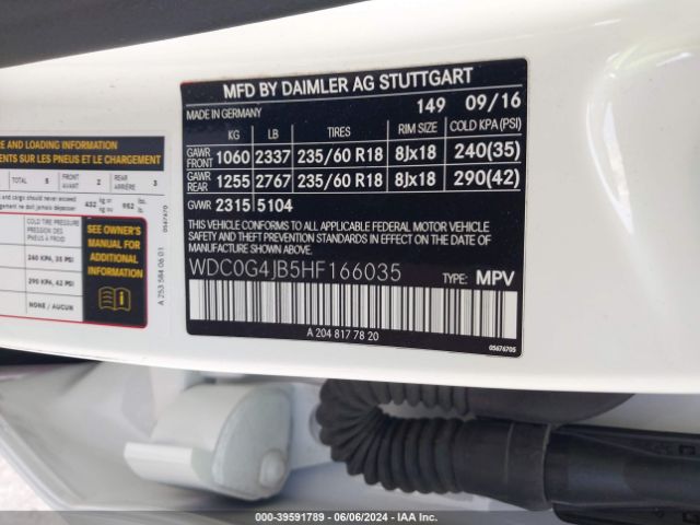 WDC0G4JB5HF166035 Mercedes-Benz GLC 300