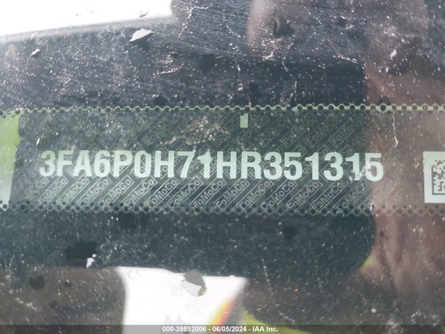 Ford FUSION SE 2017 3FA6P0H71HR351315 Image 9