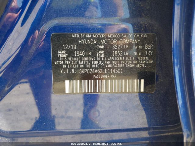 3KPC24A62LE114501 Hyundai ACCENT SE
